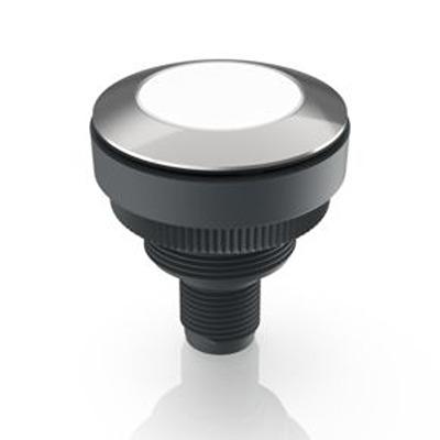1.11.011.001/0220 RAFI RAMO 30 T Series White Indicator, 20 → 28V dc, 30.3mm Mounting Hole Size, Threaded Ring Termination, IP66,