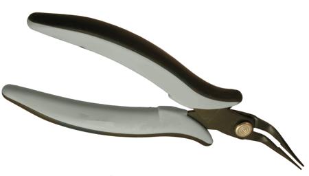 429-685 RS PRO Nose pliers, 155mm Overall, Angled Tip, 28mm Jaw, ESD