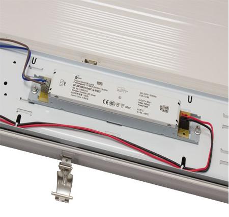 ORRV-B6S40-4K-EM PowerLED 40 W LED Batten Light, 240 V ac LED Batten, 1.867 m Long, IP65