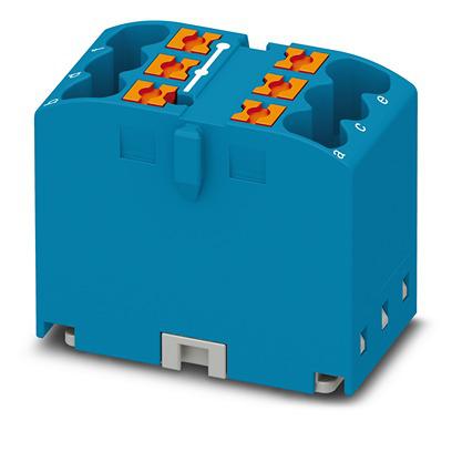 1221468 Phoenix Contact Distribution Block, 6 Way, 2.5mm², 22.5A, 440 V, Blue
