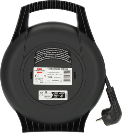 1093951 brennenstuhl 10m 4 Socket Type E - French Cable Reel Cassette Reel, 230 V, IP20