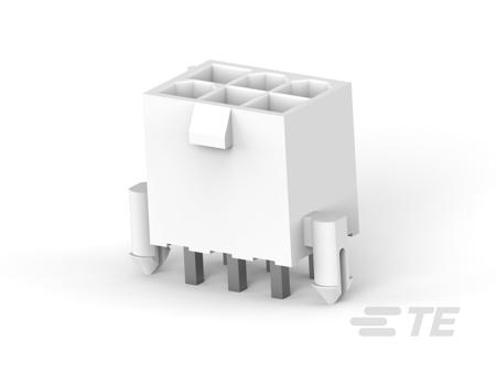 2825261-6 TE Connectivity 2825 Series Vertical Board PCB Header, 6 Contact(s), 4.2 mm Pitch, 2 Row, Shrouded