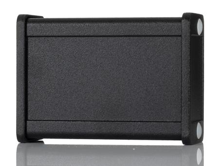 1457C801BK Hammond 1457 Series Black Aluminium Enclosure, IP65, Black Lid, 80 x 59 x 30.9mm