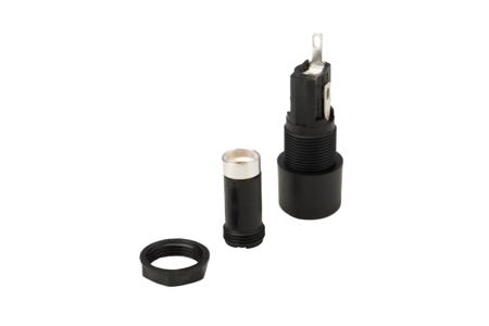 FX0455/S Bulgin 10A Panel Mount Fuse Holder for 5 x 20mm Fuse, 1P, 250V ac