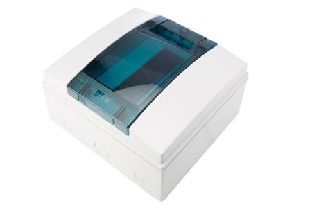 1SL1201A00--65P08X12 ABB 8 Way Plastic Consumer Unit, 63A, IP65 Mistral65