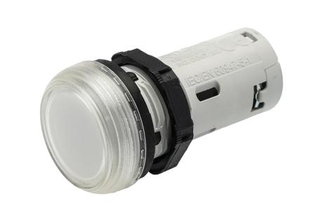 LPMLD7 Lovato, LPML, Panel Mount Clear LED Pilot Light, 22mm Cutout, IP66, IP67, IP69K, Round, 48V