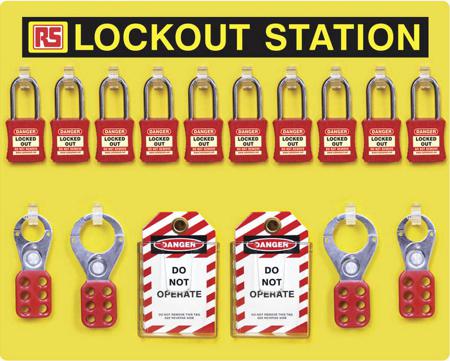 161-5879 10 Padlock Lockout Station