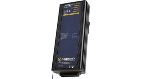 PV24I Alfatronix PV DC-DC Converter, 13.6V dc/ 24A Output, 17 → 32 VDC Input, 288W, Clip Mount, +30°C Max Temp -25°C