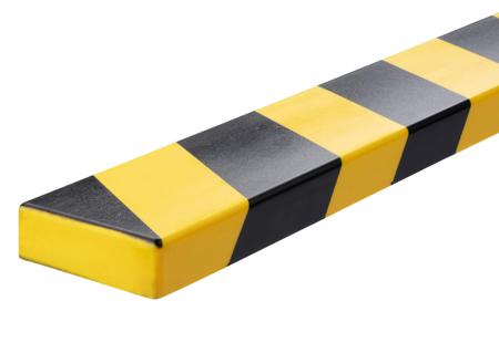 1108130 Durable Black, Yellow Wall Protector 1m x 60mm