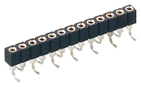 831-87-005-30-001191 5 Way Preci-Dip Straight SMT 2mm SIL Socket, Solder, 3A 100 V ac, 150 V dc