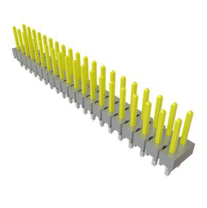 HTSW-120-07-L-D Samtec HTSW Series Vertical Through Hole PCB Header, 40 Contact(s), 2.54mm Pitch, 2 Row(s), Unshrouded