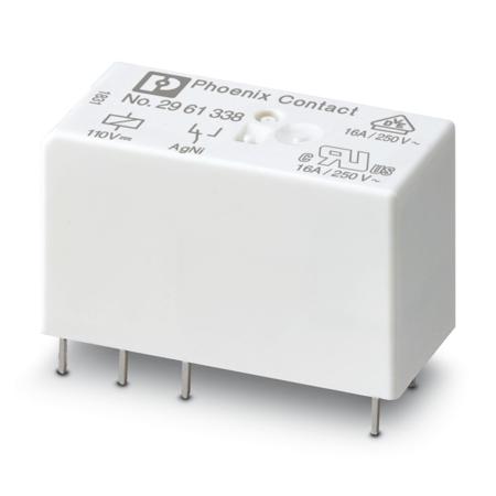 2961338 Phoenix Contact PCB Mount Power Relay, 110V dc Coil, 16A Switching Current, SPDT