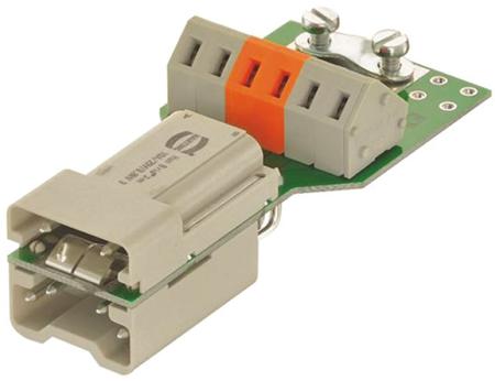 09120062695 HARTING Heavy Duty Power Connector Insert, 10A, Male, HAN Brid Series, 6 Contacts