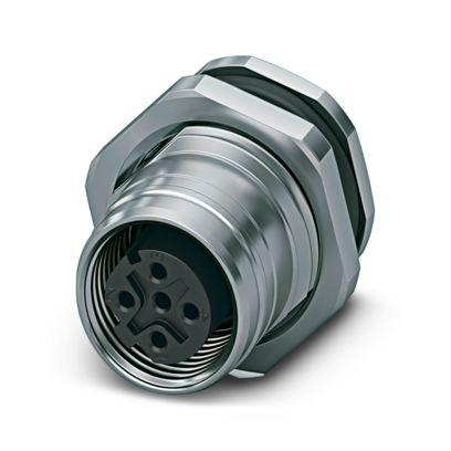 1238102 Phoenix Contact Circular Connector, 4 Contacts, Plug-In, M12 Connector, Socket, Female, IP65, IP67, SACC Series