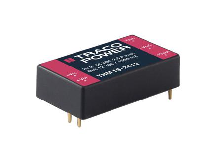 THM-15-2422 TRACOPOWER THM 15 15W Isolated DC-DC Converter Through Hole, Vin 18 → 36 V dc, Vout ±12V dc Medical Approved