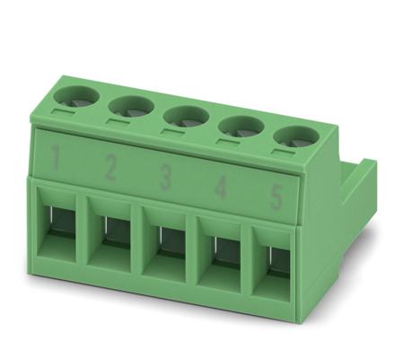 1826681 Phoenix Contact, 5mm Pitch, MSTB 2.5/ 5-ST BD:1-5, 5 Way, Pluggable Terminal Block, Plug, Plug-In, Screw Termination,