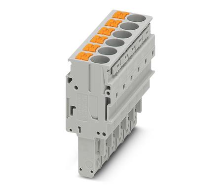 3061619 Phoenix Contact, 8.2 mm Pitch, PP-H 6/ 6, Pluggable Terminal Block, Plug, Push In Termination,