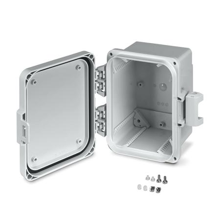 1471770 Phoenix Contact OCS Series Light Grey Polycarbonate Junction Box, IP69, 223 x 204 x 134mm