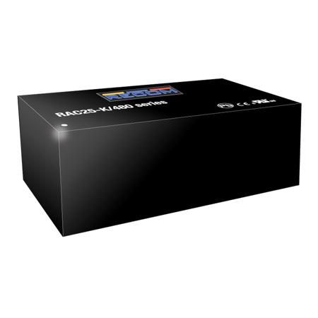 RAC25-05SK-480 Recom, AC-DC Converter 5A, 5 → 24 V dc 6-Pin, Potted 3.2"x1.8" RAC25-05SK/480