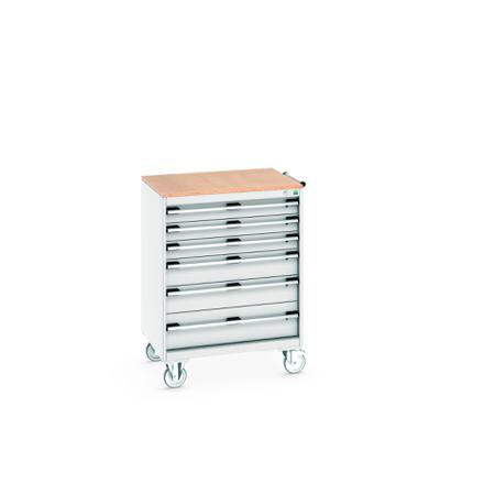 40402159-16V Bott, 6 Drawer Sheet Steel Floor Standing Storage Cabinet, 800 X 650 X 1090mm