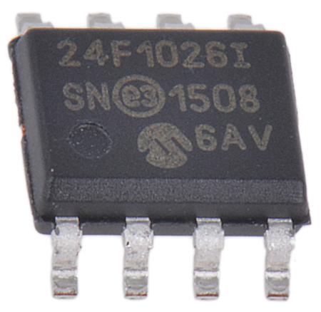 24FC1026-I/SN Microchip,  1024 kB EEPROM,  900 ns 8-Pin SOIC Serial-I2C (2 Wire)