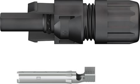 32-0016P0010-UR Staubli 32.0016P0010-UR, Cable Coupler MC4 Series, Female, Panel Mount Solar Connector