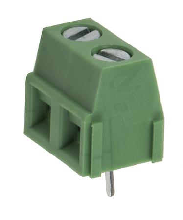 146-8345 RS Pro CTB0509 Series 5.08mm Pitch Vertical, PCB Terminal Block, Through Hole, 2 Way
