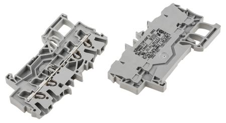 2002-1401 WAGO  TOPJOB S, 2002 Series Grey, 2.5mm², Single-Level, Push-In Cage Clamp Termination, ATEX, IECEx