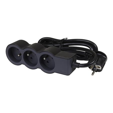 049489 Legrand 3m 3 Socket Type E - French Extension Lead