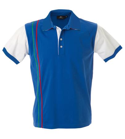 989011-C-M-ROYAL JRC 989011-C Royal Blue 100% Cotton Polo Shirt, UK- M, EUR- M