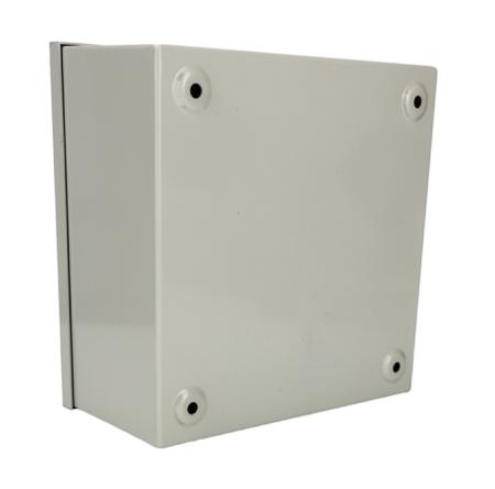 266-4957 RS PRO Grey Cold Rolled Steel Instrument Case, 200 x 200 x 100mm
