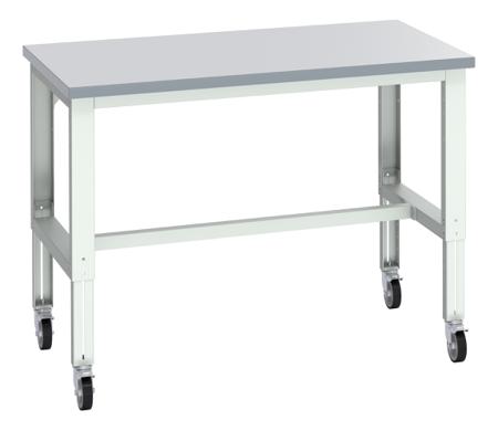 41004206-16V Bott 41004206.16V Portable Sheet Steel Workbench, 300kg Max Load, Adjustable Height, 840 → 1140mm x 900mm x