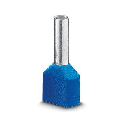 3240668 Phoenix Contact Insulated Ferrule, 8mm Pin Length, 1.7mm Pin Diameter, Blue