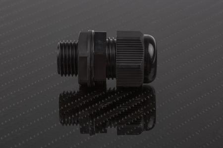 669-4667 RS Pro M16 Black Nylon, IP68 Cable Gland With Locknut