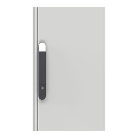 NSYSFN20450 Schneider Electric PanelSeT SFN Series Galvanised Steel Single-Door-Door Floor Standing Enclosure, Plain Door Door,
