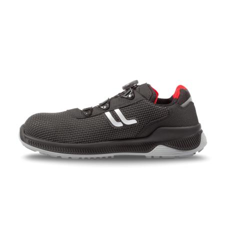 JALPYTHON-JIJI244-48 Jallatte JIJI244 Unisex Black Polymer Toe Capped Safety Shoes, UK 12.5, EU 48