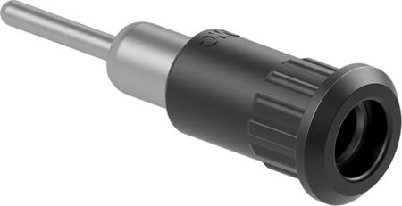 64-3011-22 Staubli Red Socket Test Socket, Solder Termination, 25A, 30V ac, Nickel Plating