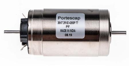 35NT2R-82-426SP-77 Portescap DC Motor, 102 W, 32 V dc, 115 mNm, 5900 rpm, 5mm Shaft Diameter