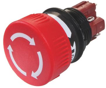 51-256.025 EAO 51-256 Series Maintained Emergency Stop Push Button, Panel Mount, SPDT, IP65