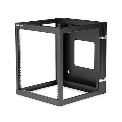 RK1219WALLOH 12U Server Rack With Steel 2-Post Frame in Black