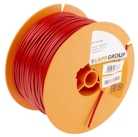 4560026S Lapp Red, 100m PVC Hookup & Equipment Wire, 1.1 mm² CSA , 500 V 17 AWG
