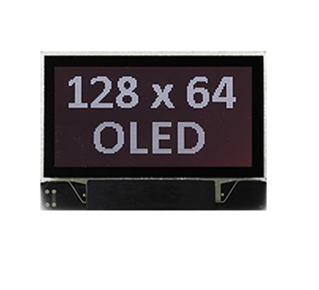 MDOG128064N4V-WM Midas 0.96in White Passive matrix OLED Display 128 x 64pixels COG I2C, Parallel, SPI Interface
