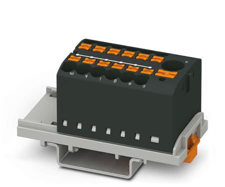 3273102 Phoenix Contact Distribution Block, 13 Way, 4mm², 24A, 690 V, Black