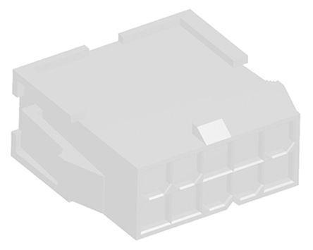 1-2296207-0 TE Connectivity VAL-U-LOK 2296207, 4.2mm Pitch, 10 Way, 2 Row Male Connector Housing