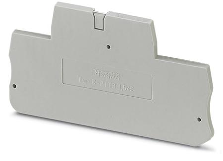 3208579 Phoenix Contact 5/S, D-PTTB 1 Series End Cover for Use with Modular Terminal Block