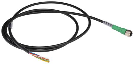 1522590 Phoenix Contact Female 8 way M12 to 8 way Free End Sensor Actuator Cable, 1.5 m