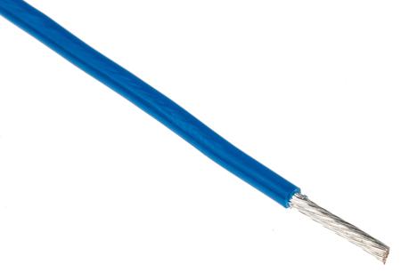 5857 BL005 Alpha Wire Hook-up Wire TEFLON Series Blue 0.96 mm² Hook Up Wire, 18 AWG, 19/0.25 mm, 30m, PTFE Insulation,