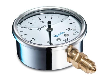 MIT3-D22-B39 Bourdon G 1/4 Bottom Entry Pressure Gauge 600bar, MIT3-D22.B39, 0bar min.