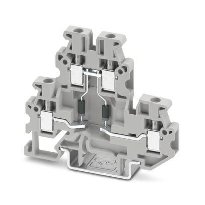 1066348 Phoenix Contact  MUTTB Series Grey, 2.5mm², 2-Level, Screw Termination