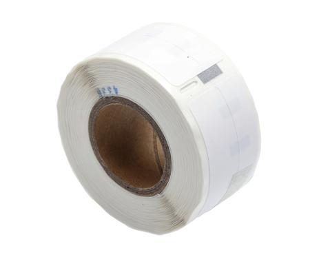 279-0900 RS PRO White Black Print Label Roll, 12mm Width, 50mm Height, 220Per Roll Qty